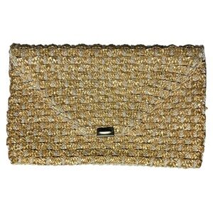 Vintage Woven Straw Clutch Purse